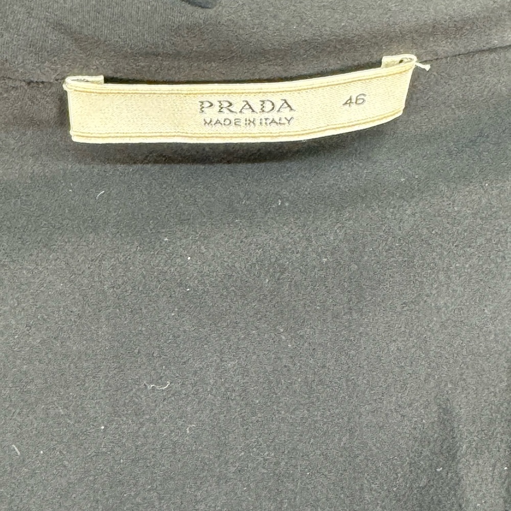 Prada 100% Silk Blouse in Black - Picture 4 of 5